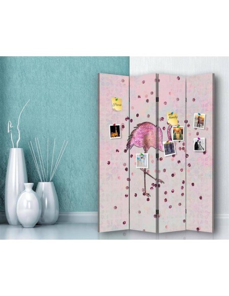PARAVENT PIN IT - FLAMANT ROSE - 3 - 4