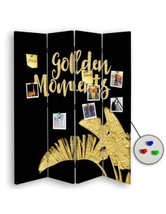 PARAVENT PIN IT - FEUILLE D'OR - 3 - 4 2