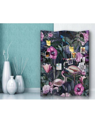 PARAVENT PIN IT - FLAMANT ET FLEUR - 3 / 4 / 5