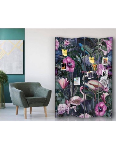 PARAVENT PIN IT - FLAMANT ET FLEUR - 3 / 4 / 5