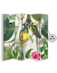 PARAVENT PIN IT - BIRDS IN THE JUNGLE - 3 / 4 / 5 2