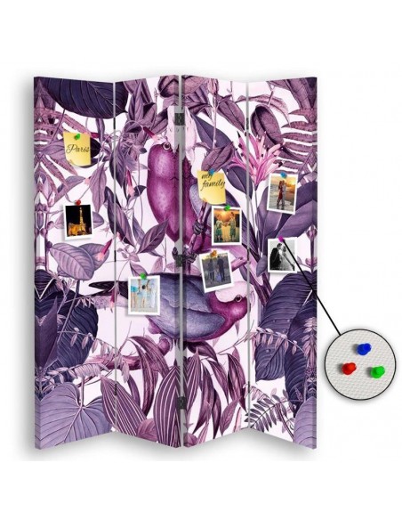 PARAVENT PIN IT - OISEAUX TROPICAUX - 3 / 4 / 5