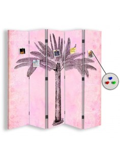 PARAVENT PIN IT - PINK PALM TREE - 3 / 4 / 5 2