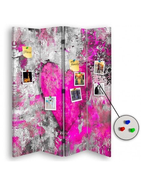 PARAVENT PIN IT - COEUR ABSTRAIT - 3 / 4 / 5