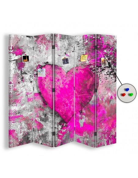 PARAVENT PIN IT - COEUR ABSTRAIT - 3 / 4 / 5