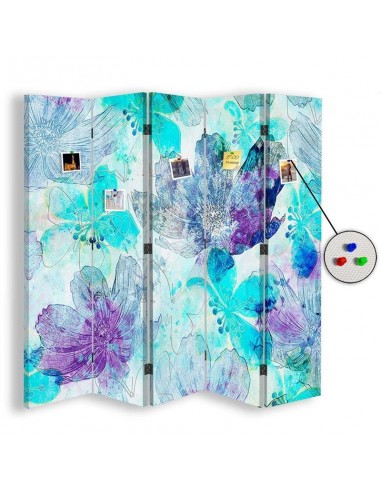 PARAVENT PIN IT - COLORFUL FLOWER - 3 / 4 / 5