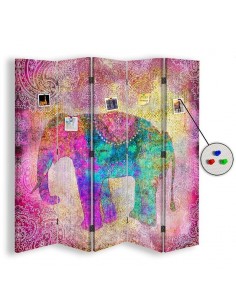 PARAVENT PIN IT - ÉLÉPHANT MANDALA - 4 / 5 2