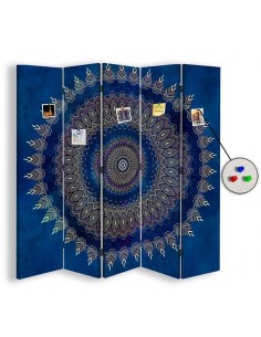 PARAVENT PIN IT - BLUE MANDALA - 4 / 5 2
