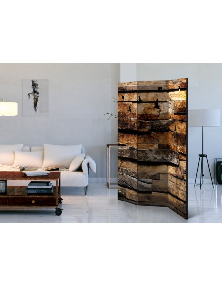 PARAVENT MUR EN BOIS 3 - 5