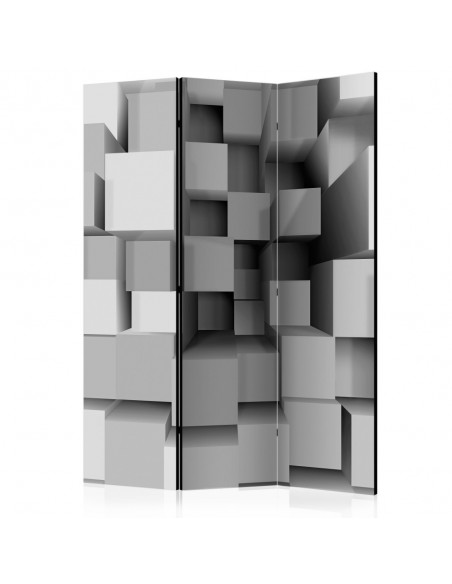 PARAVENT CUBE 3D GRIS / 3 - 5