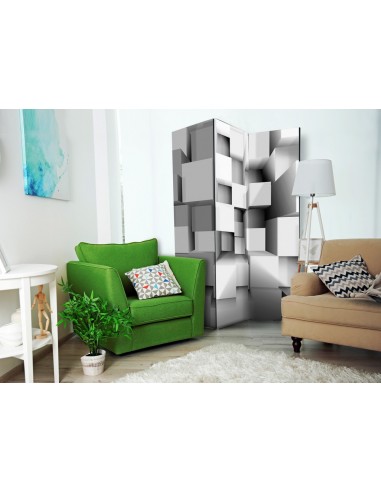 PARAVENT CUBE 3D GRIS / 3 - 5