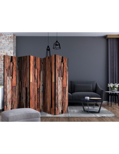 PARAVENT PLANCHE EN BOIS / 3 - 5