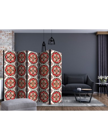 PARAVENT RED GEOMETRIC / 3 - 5