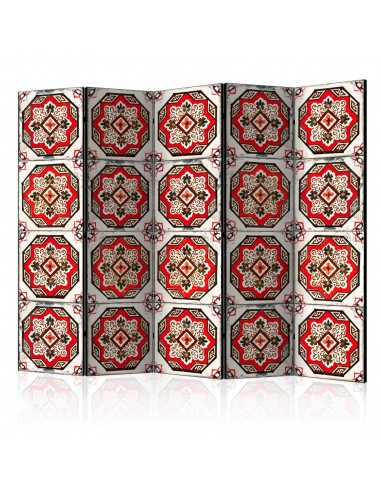 PARAVENT RED GEOMETRIC / 3 - 5
