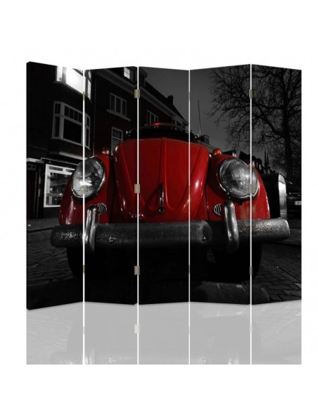PARAVENT COCCINELLE ROUGE / 3 - 4 - 5