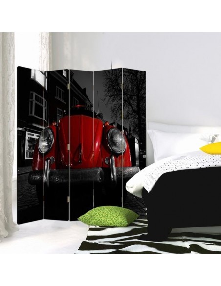 PARAVENT COCCINELLE ROUGE / 3 - 4 - 5