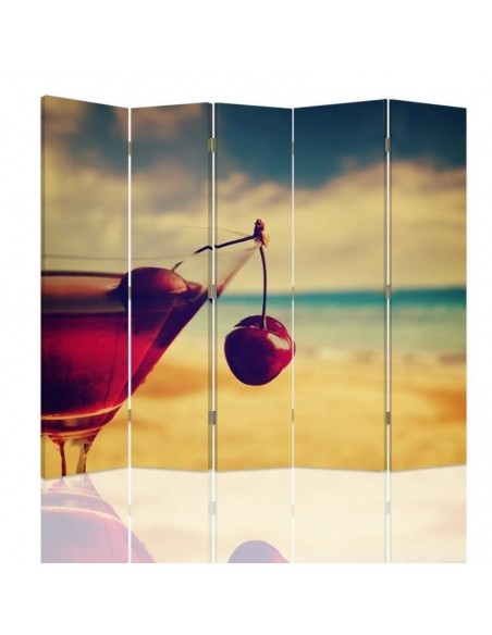 PARAVENT COCKTAIL CERISE / 3 - 4 - 5