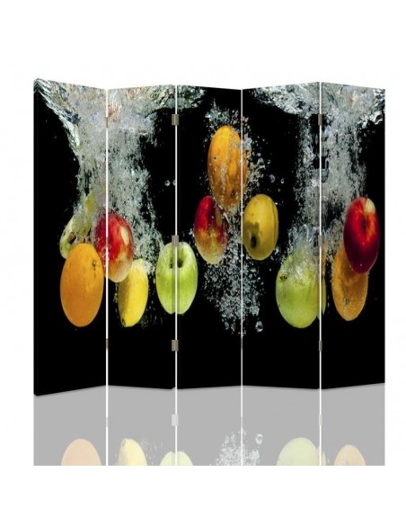 PARAVENT FRUITS DANS L'EAU / 3 - 4 - 5