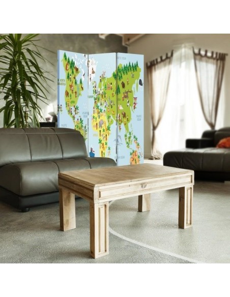 PARAVENT MAPPEMONDE ENFANT / 3 - 4 - 5