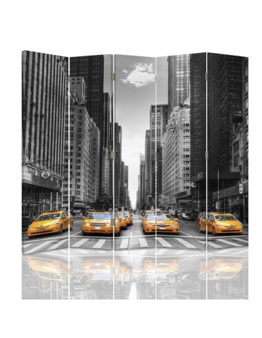 PARAVENT TAXI JAUNE / 3 - 4 - 5