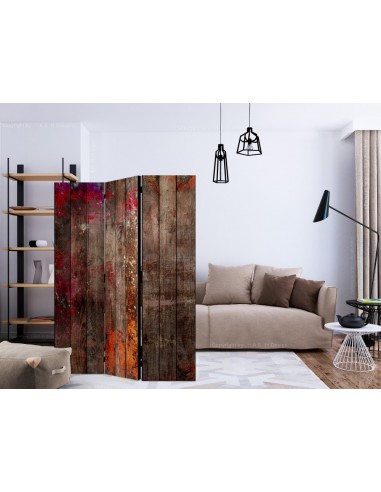 PARAVENT BOIS ET PEINTURE / 3 - 5