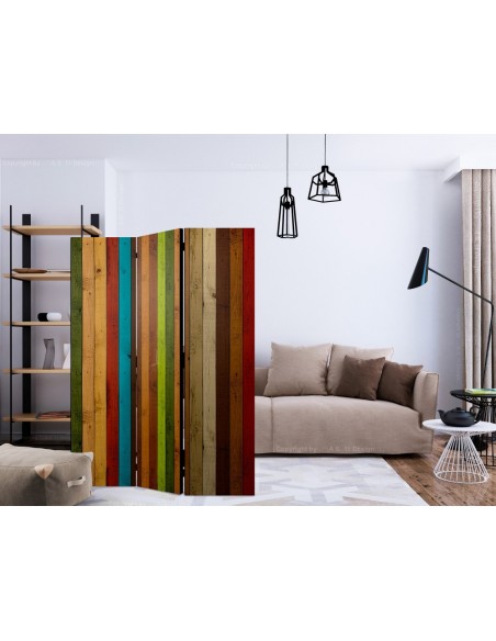 PARAVENT PLANCHE MULTICOLORE 3 - 5