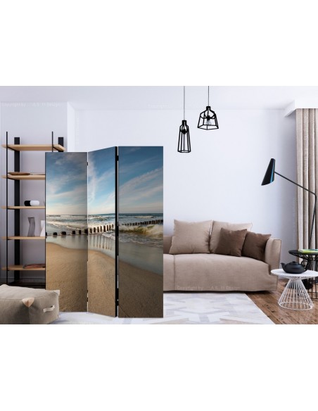 PARAVENT DIGUE EN BOIS / 3 - 5