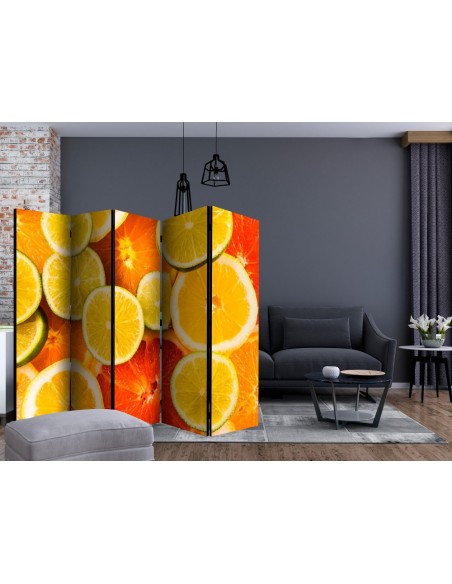 PARAVENT CITRON EN TRANCHES / 3 - 5