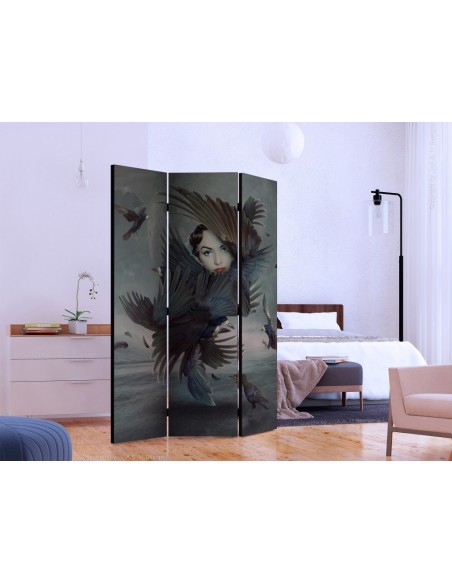 PARAVENT FEMME ET CORNEILLE / 3 - 5
