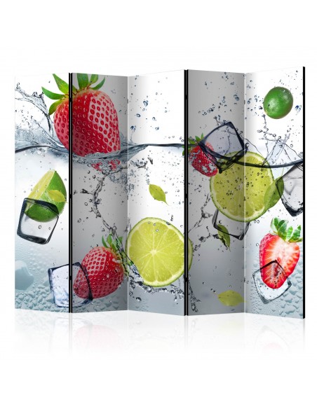 PARAVENT CITRON ET FRAISE / 3 - 5