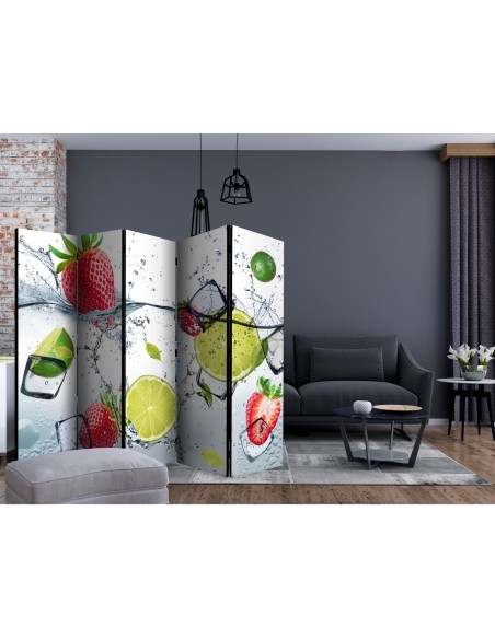 PARAVENT CITRON ET FRAISE / 3 - 5