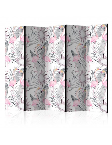 PARAVENT FLAMANT ET FLEUR / 3 - 5