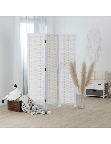 PARAVENT TRESSE BLANC 3