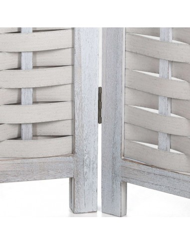 PARAVENT TRESSE BLANC 3