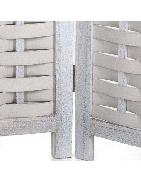 PARAVENT TRESSE BLANC 3