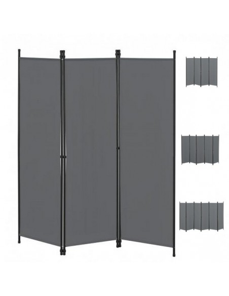 PARAVENT METAL GRIS XL 3-4-5-6