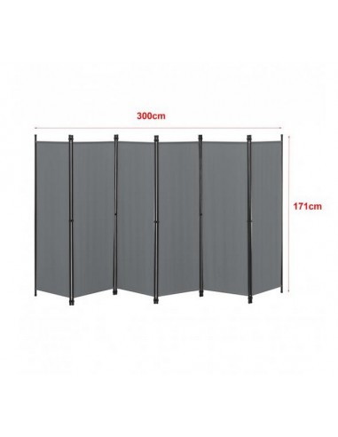 PARAVENT METAL GRIS XL 3-4-5-6
