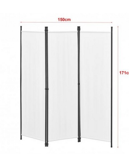 PARAVENT METAL BLANC XL 3-4-5-6