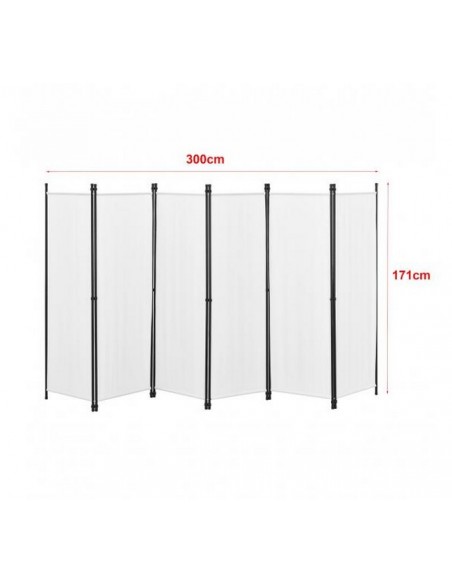 PARAVENT METAL BLANC XL 3-4-5-6