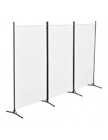 PARAVENT XXL METAL BLANC 176x260cm