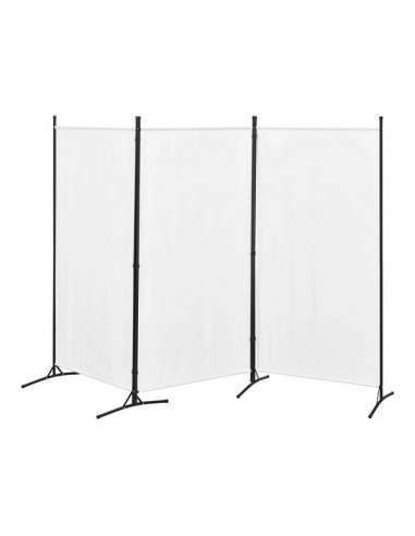 PARAVENT XXL METAL BLANC 176x260cm