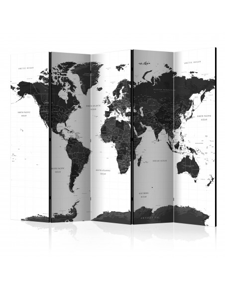 Black and White Map 5 volets