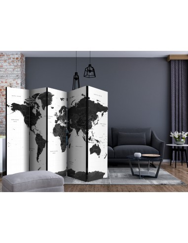 Black and White Map 5 volets