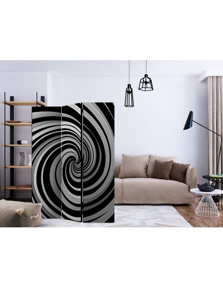 Black and white swirl 3 volets