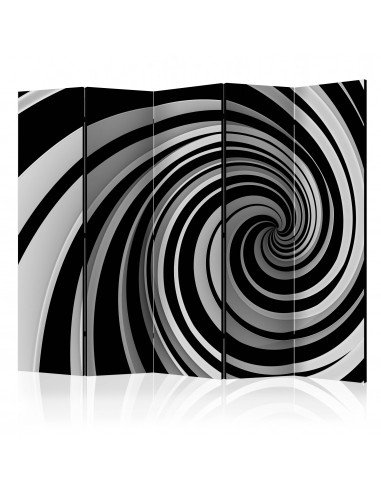Black and white swirl 5 volets