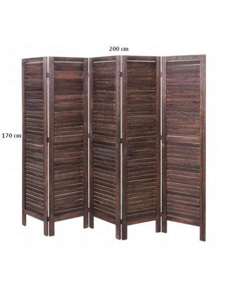 PARAVENT BOIS MARRON 3 - 4 - 5 - 6