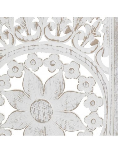 PARAVENT BOIS MANGUIER BLANC 3