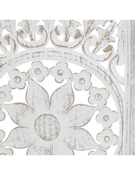 PARAVENT BOIS MANGUIER BLANC 3