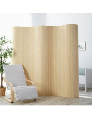 PARAVENT BAMBOU NATUREL - H 195