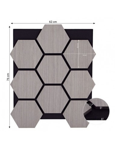 PANNEAUX ACOUSTIQUES GRIS- LOT de 4